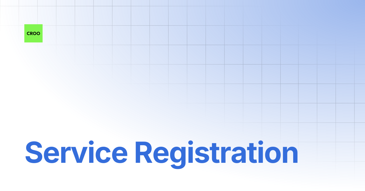 Service Registration | CROO Network Docs